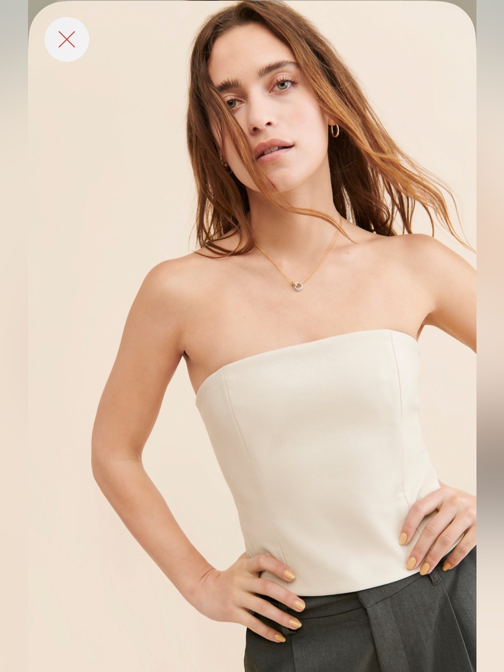 WAYF Brightly Strapless Top